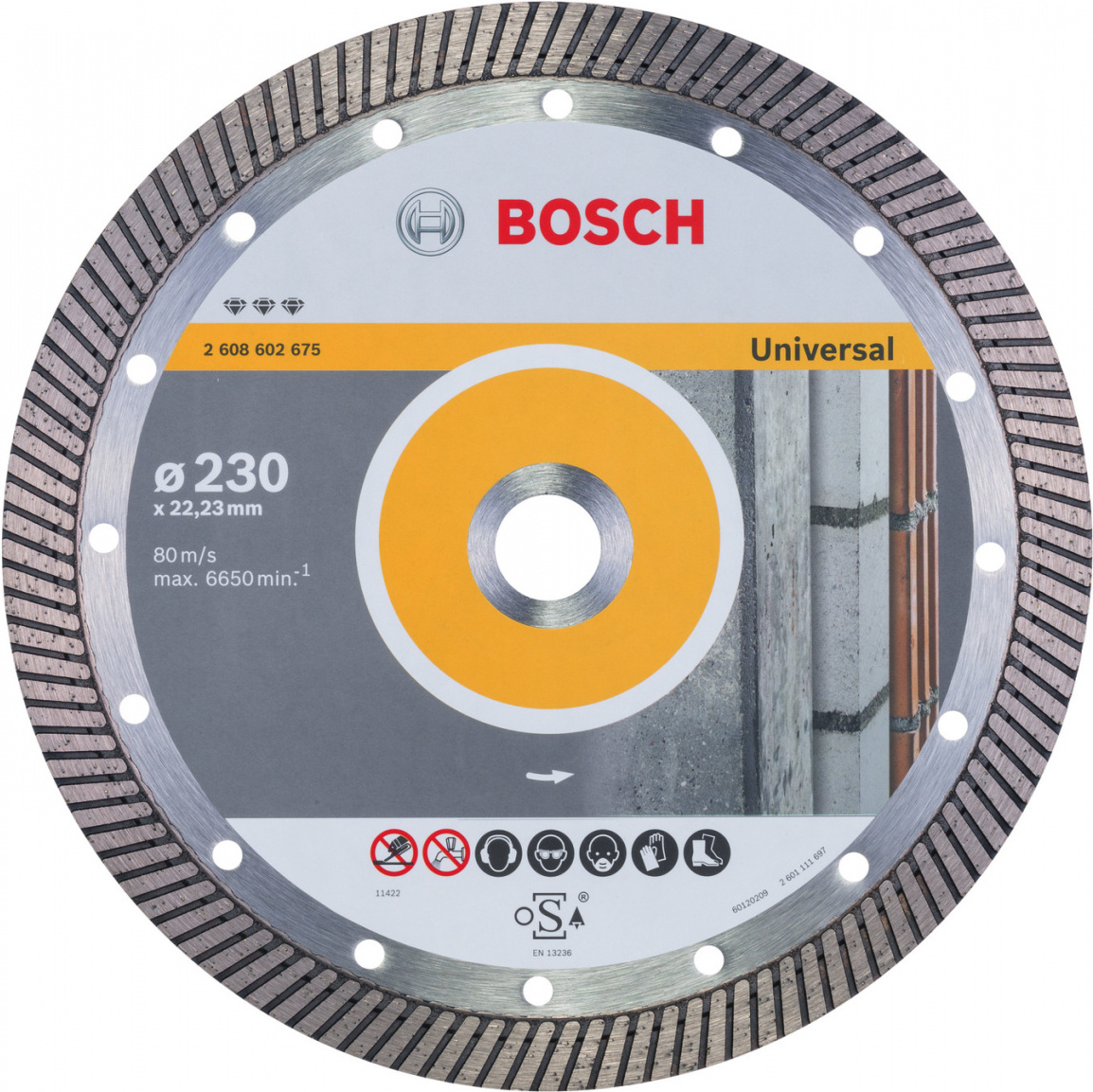 

Алмазный диск Bosch Best for Universal Turbo 230-22,23 [2.608.602.675], Алмазный диск Bosch Best for Universal Turbo 230-22,23 2.608.602.675