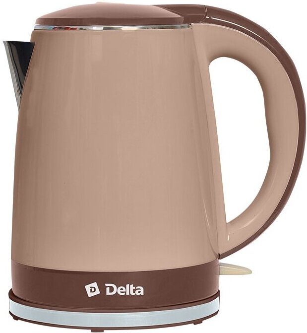 

Электрочайник Delta DL-1370 коричневый/бежевый