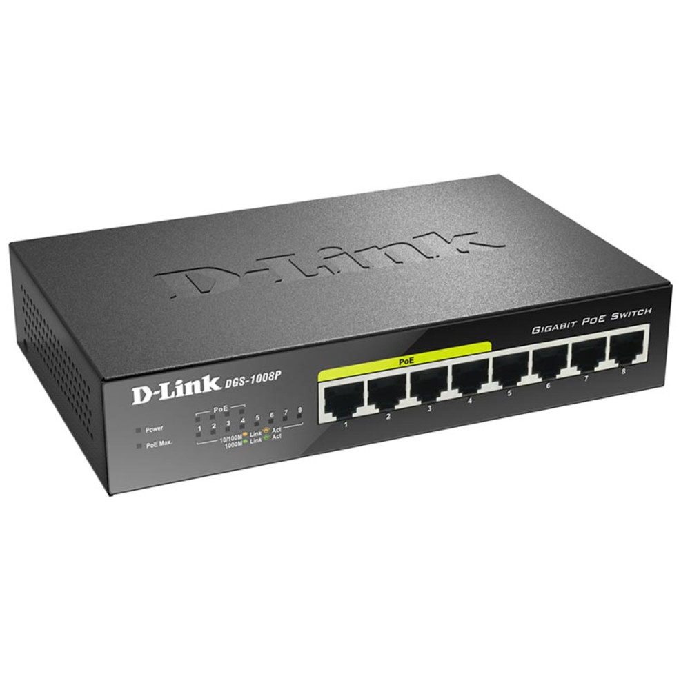 

Коммутатор D-Link DGS-1008P/D1A, DGS-1008P/D1A
