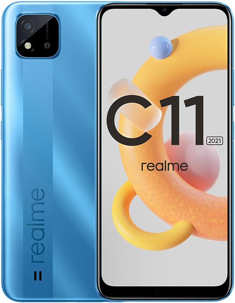 

Мобильный телефон Realme C11 2021 4/64GB Lake Blue, Realme C11 2021 4/64GB Lake Blue (RMX3231)