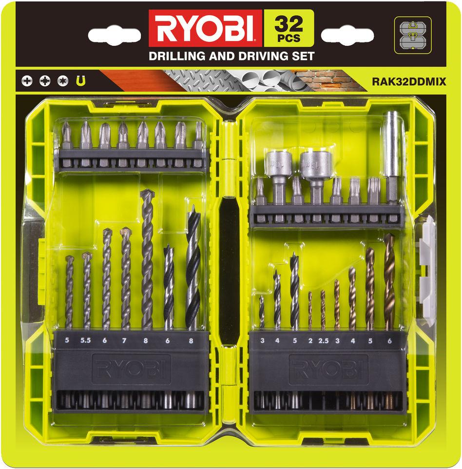 

Набор ударных бит и сверл RYOBI RAK32DDMIX (32 предмета) [5132004425], RAK32DDMIX (32 предмета)