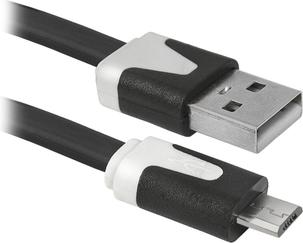 

Кабель Defender USB08-03P USB2.0 AM-MicroBM [87475], Defender Кабель USB 2.0 AM--gt;micro-B 1м