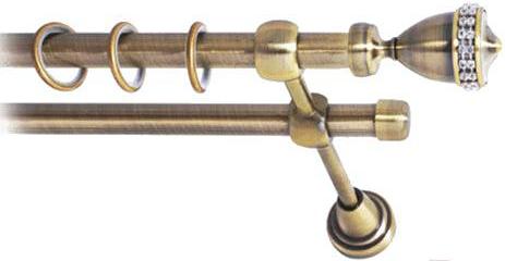 

Карниз Lm Decor Кубок 110 2р гладкий 1.6м антик, Кубок 110 2р гладкий 16мм 1.6м