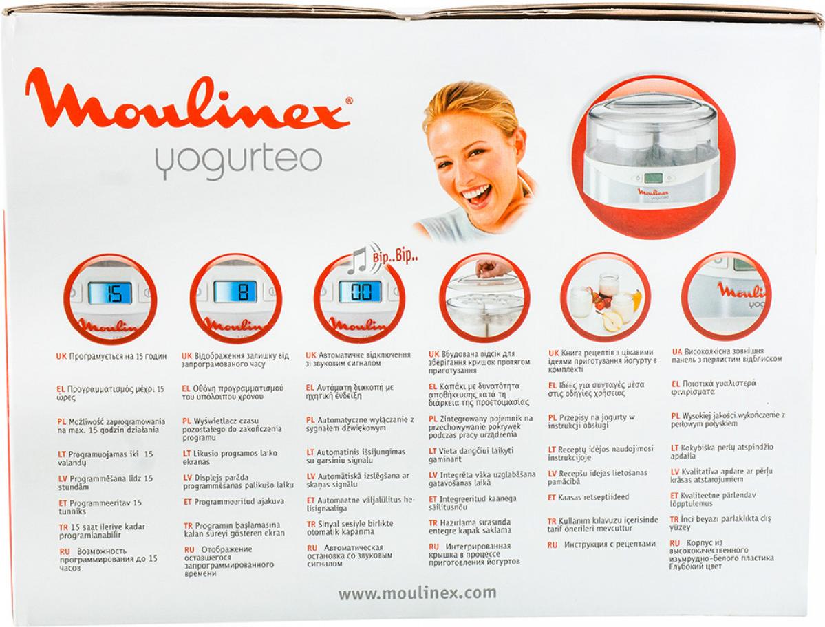 

Йогуртница Moulinex YOGURTEO YG230131, YOGURTEO YG230131