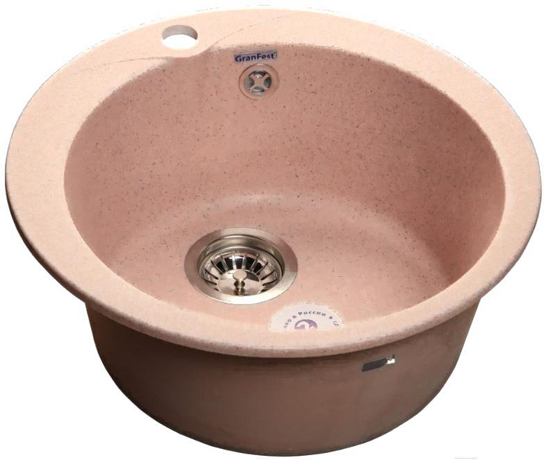 

Кухонная мойка GranFest Rondo GF-R480 розовый, Rondo GF-R480