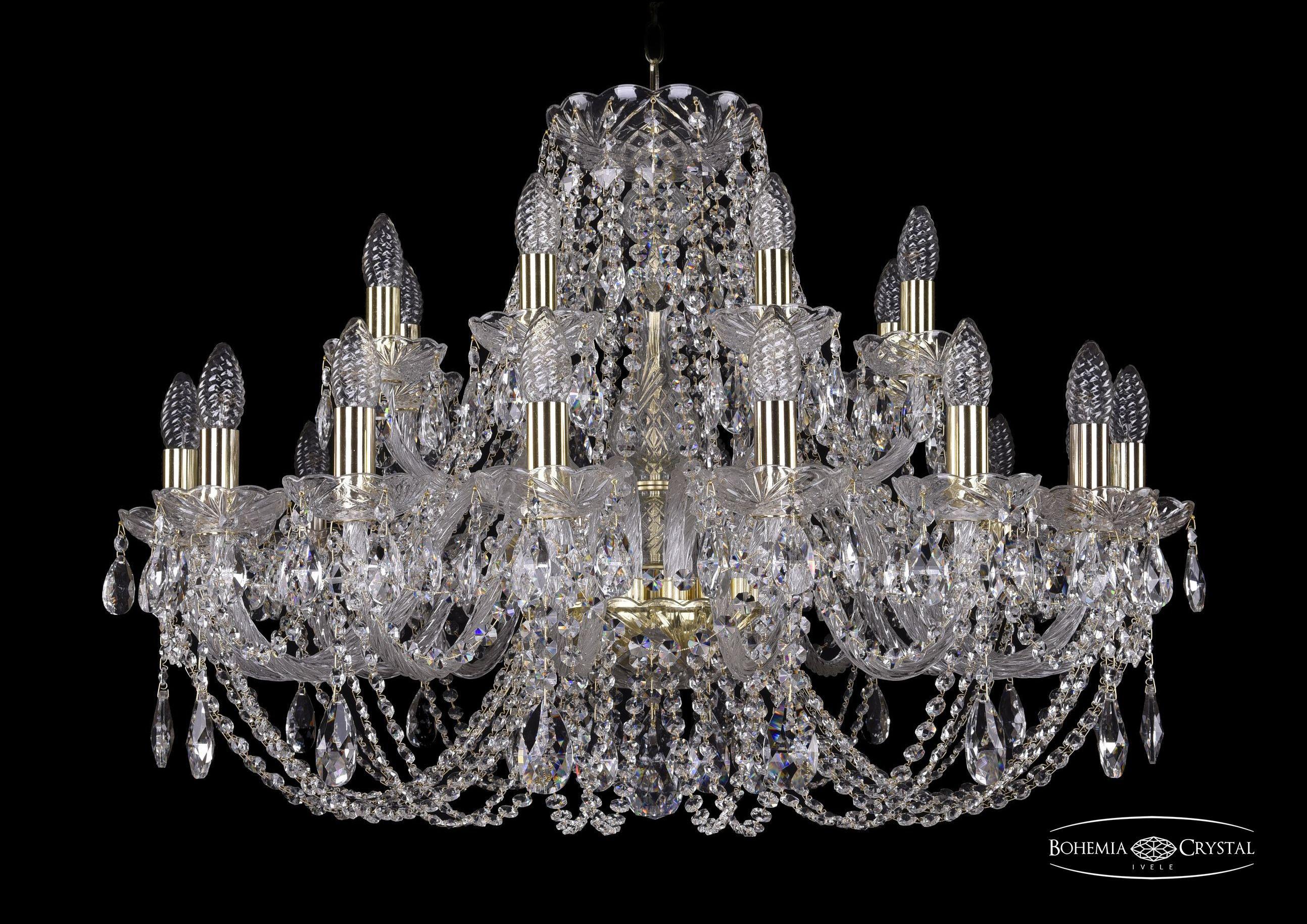 

Подвесная люстра Bohemia Ivele Crystal 1406/16+8/300/G