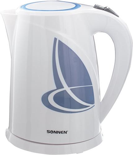 

Электрочайник Sonnen KT-1767 белый/синий [453416], KT-1767
