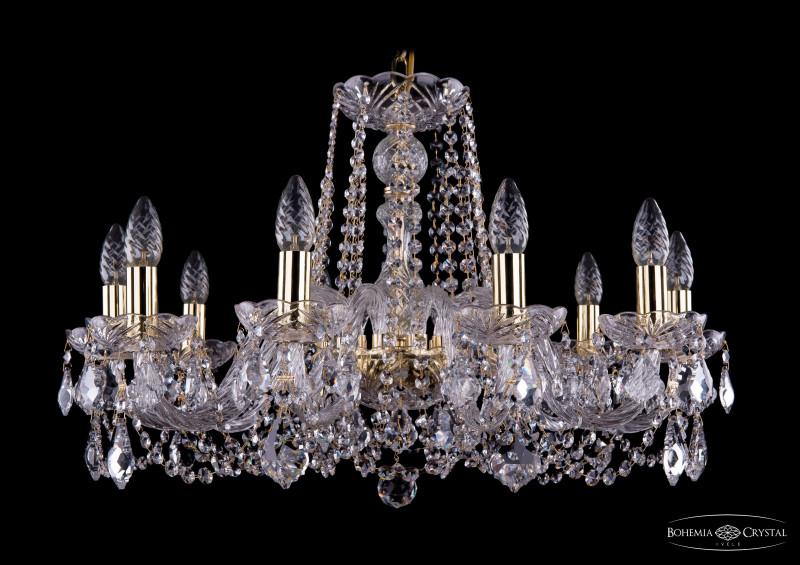 

Подвесная люстра Bohemia Ivele Crystal 1402/10/240/G/Leafs