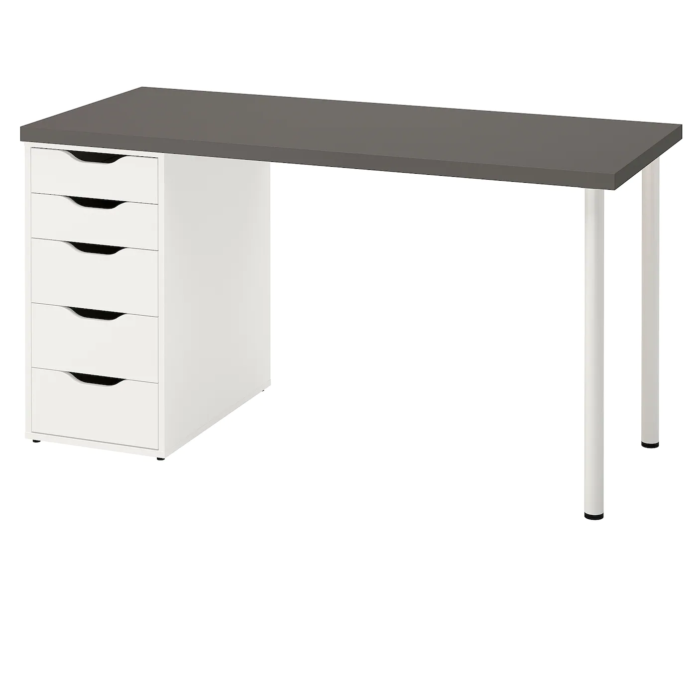 

Стол письменный Ikea Лагкаптен / Алекс темно-серый, белый [094.318.54], Лагкаптен / Алекс