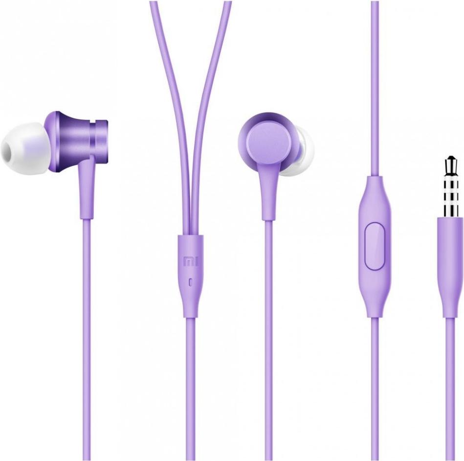 

Наушники Xiaomi In-Ear Headphones Basic фиолетовый [ZBW4357TY], In-Ear Headphones Basic