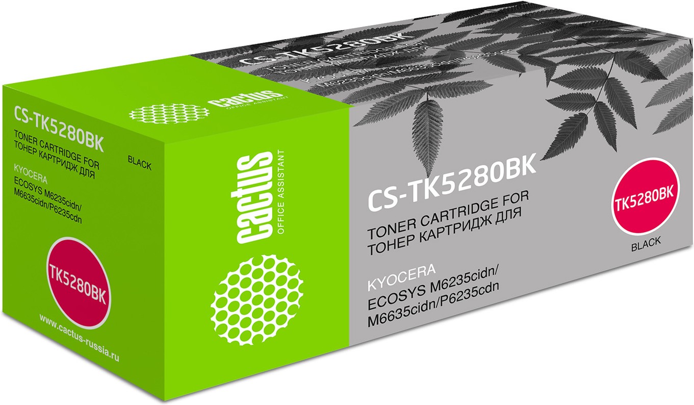 

Картридж для принтера и МФУ CACTUS CS-TK5280BK, Картридж Cactus CS-TK5280BK