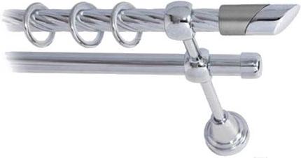 

Карниз Lm Decor Луна 056 2р витой 3.6м хром, Луна 056 2р витой 16мм 3.6м