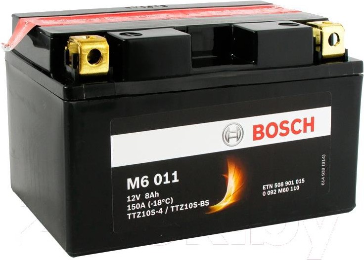 

Аккумулятор Bosch M6 YTZ10S-4/YTZ10S-BS 508 901 015 (8 А·ч)