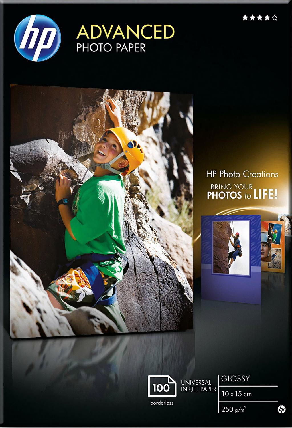 

Фотобумага HP Advanced Glossy Photo Paper 10x15 100 листов [Q8692A], Advanced Glossy Photo Paper 10x15 100 листов