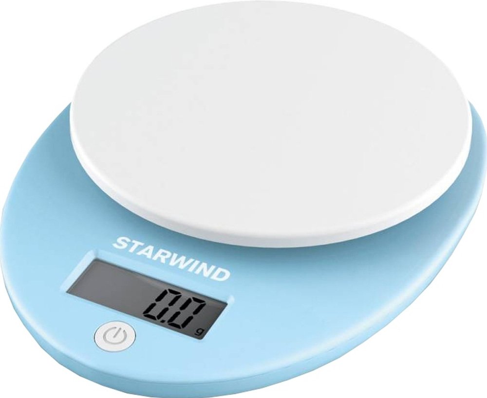 

Кухонные весы StarWind SSK2256 White/Blue, SSK2256
