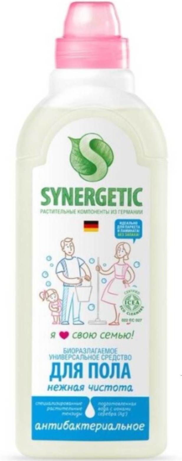 

Средство для мытья пола и поверхностей Synergetic Нежная чистота 750мл (9801030022)