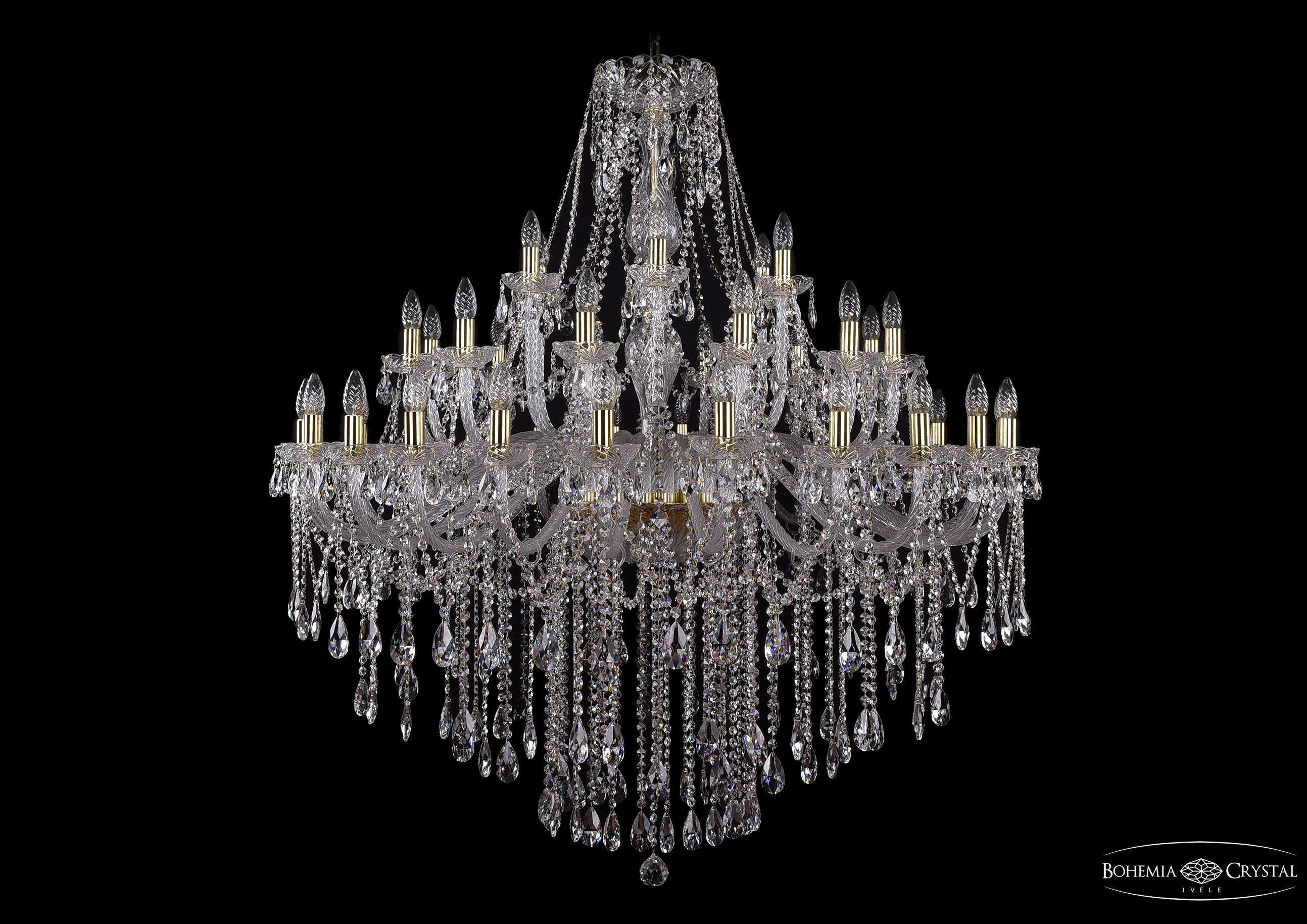 

Подвесная люстра Bohemia Ivele Crystal 1415/24+12+6/460/G