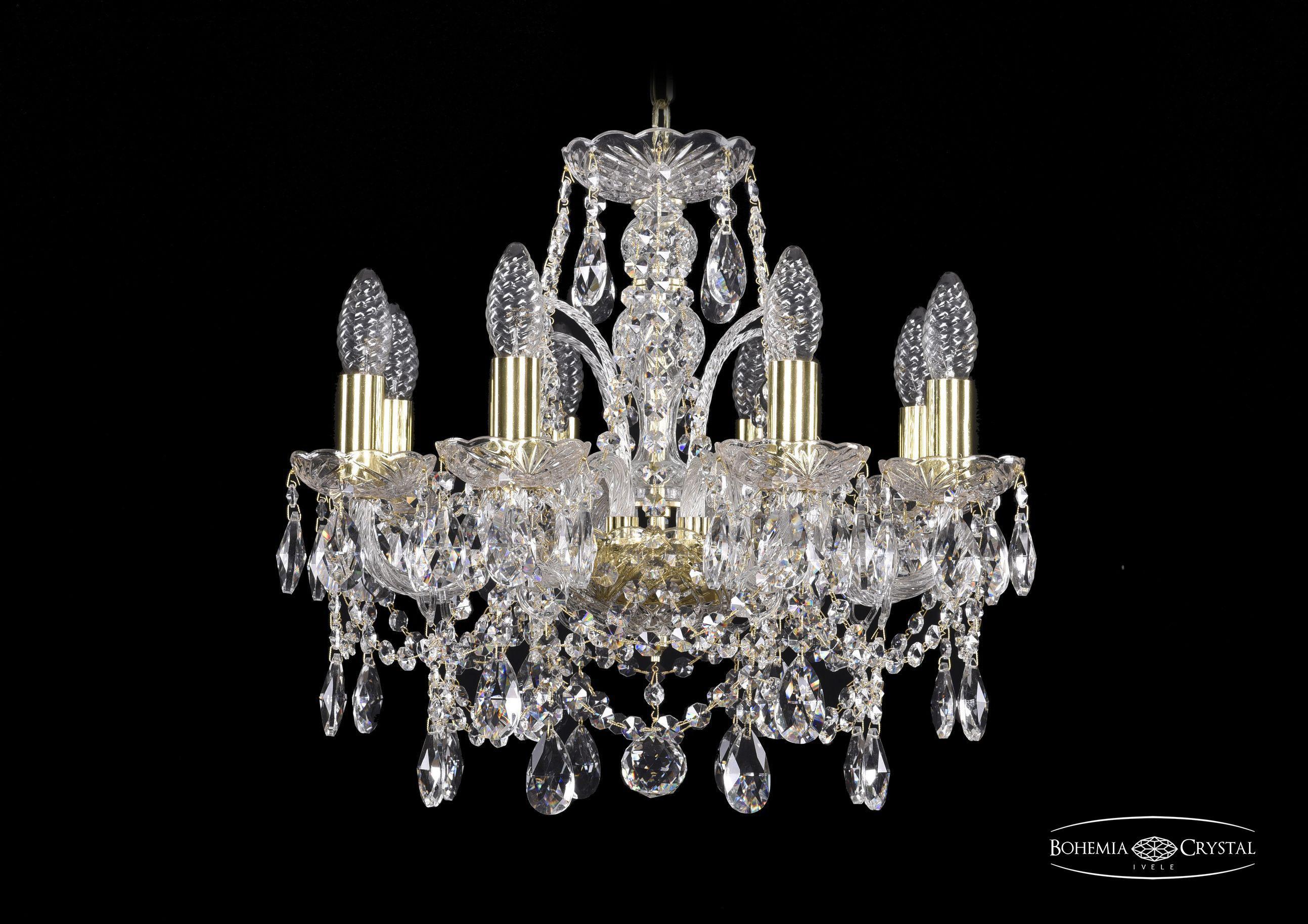

Подвесная люстра Bohemia Ivele Crystal 1411/8/141/G
