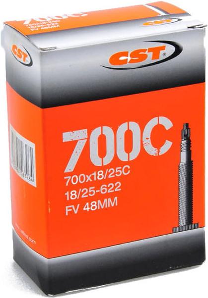 

Камера для велосипеда CST 700x18/25C Superlight чёрный, Камера для велосипеда 700x18/25C Superlight