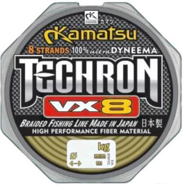 

Плетеная леска KAMATSU TECHRON VX8 100 м 0,16мм [256100016], Плетеная леска KAMATSU TECHRON VX8 100 м 0,16мм 256100016