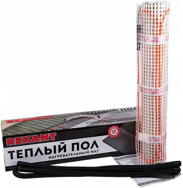 

Теплый пол Rexant Extra 51-0512, Нагревательный мат Rexant Extra (0.5x12 м)