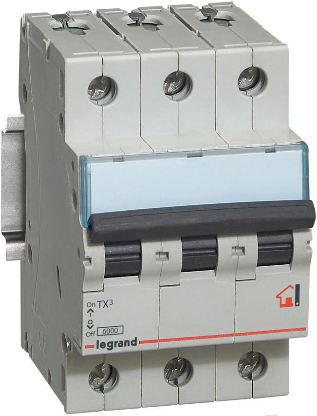 

Выключатель нагрузки Legrand TX3 3P C 32A 6кА 3M [404059], TX3 3P C 32A 6кА 3M