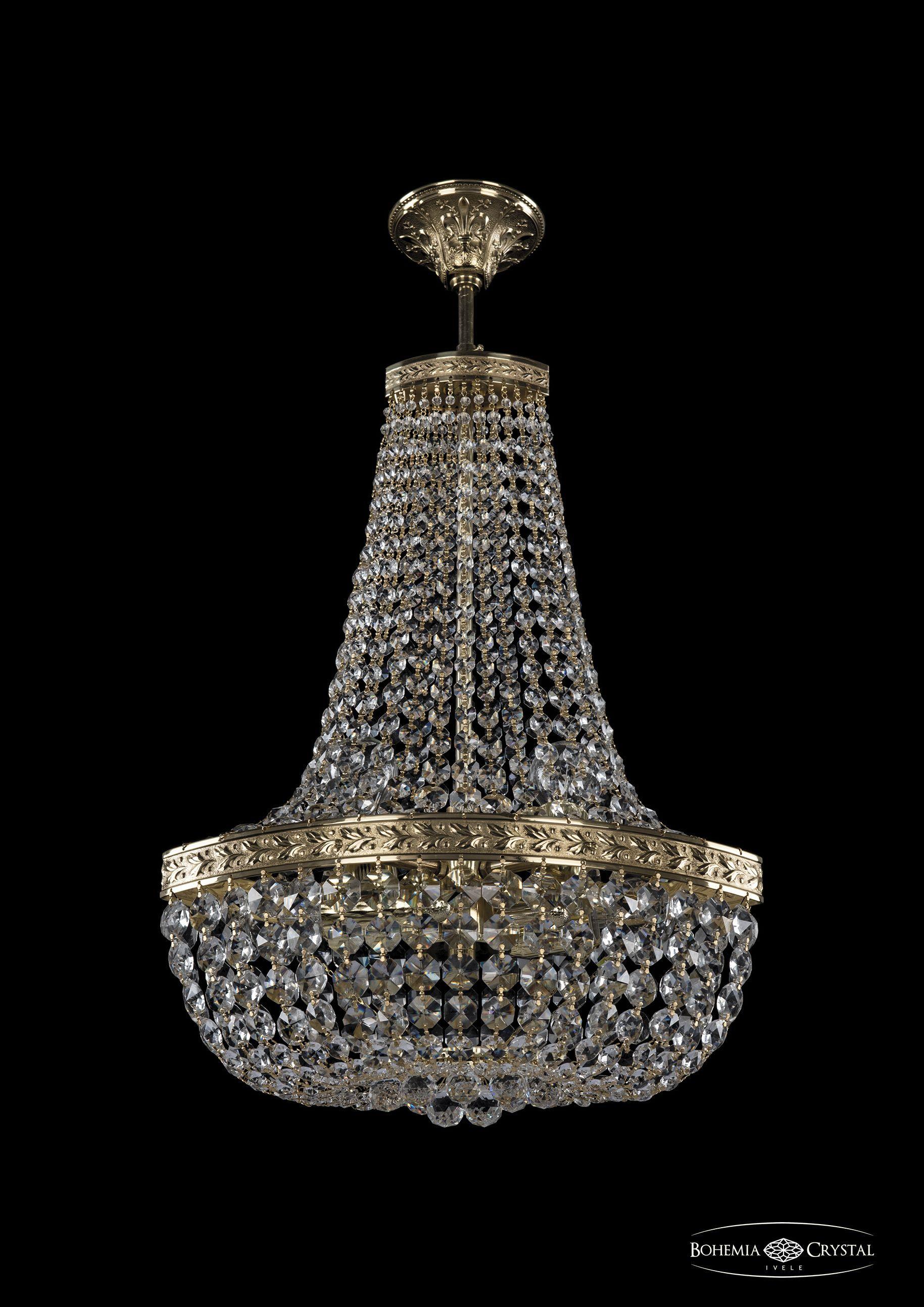 

Люстра на штанге Bohemia Ivele Crystal 19283/H2/35IV G