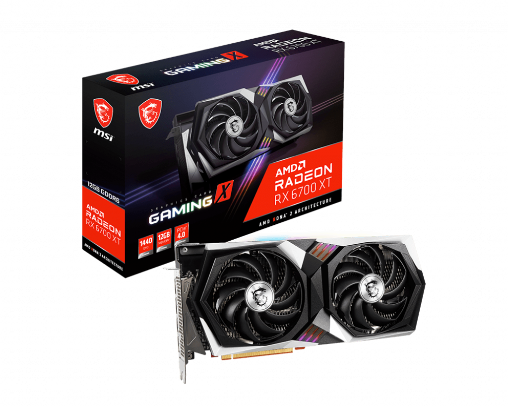 

Видеокарта MSI Radeon RX 6700 XT Gaming X 12GB GDDR6