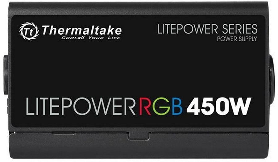 

Блок питания Thermaltake Litepower RGB 450W [PS-LTP-0450NHSANE-1], Блок питания для компьютеров Thermaltake Litepower RGB 450W PS-LTP-0450NHSANE-1