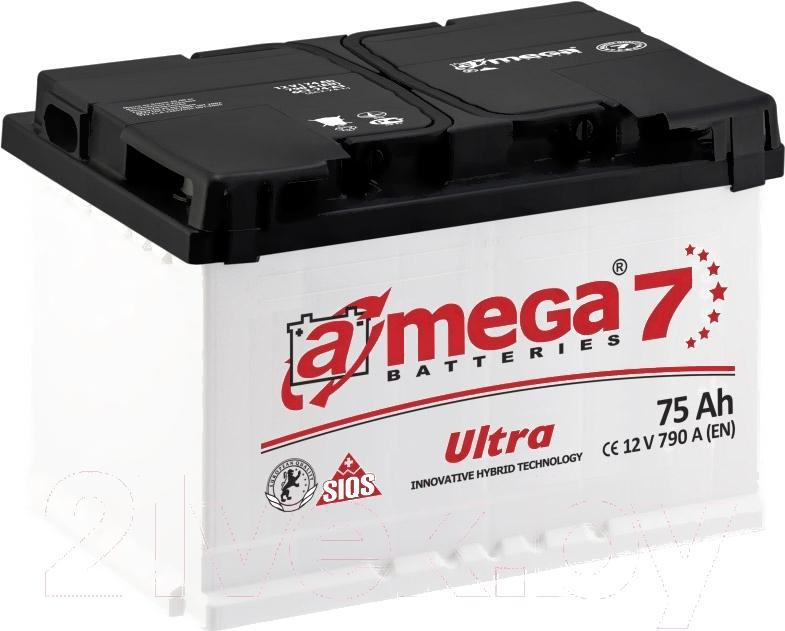 

Автомобильный аккумулятор A-mega Ultra 75 R (75 А ч), Ultra 75 R 790A