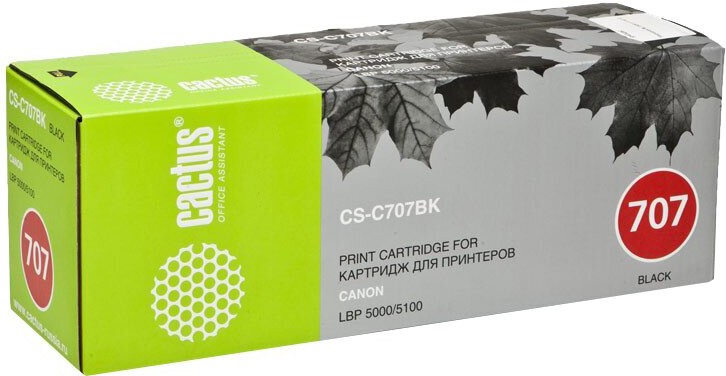 

Картридж лазерный CACTUS CS-C707BK черный