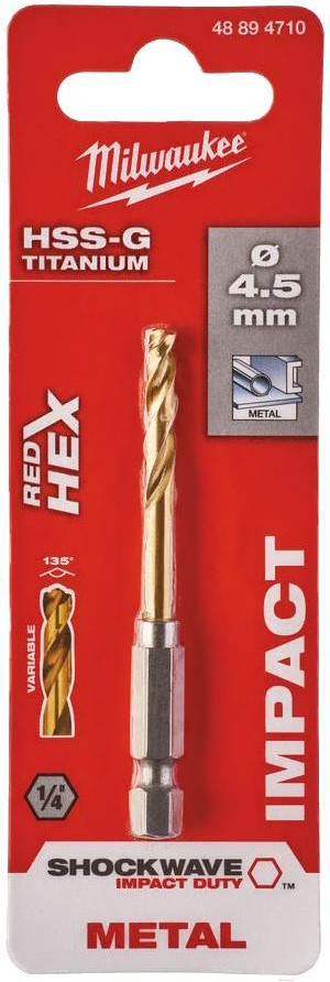 

Сверло Milwaukee 48894710, Сверло Milwaukee SWave HSS-G Ti 48894710