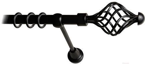 

Карниз Lm Decor Вираж 098 1р гладкий 25мм 4м черный матовый, Вираж 098 1р гладкий 25мм 4.0м