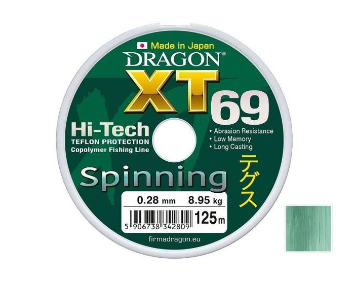 

Леска монофильная DRAGON XT 69 SPINNING 125м 0,28мм [33-20-328], Леска монофильная DRAGON XT 69 SPINNING 125м 0,28мм 33-20-328
