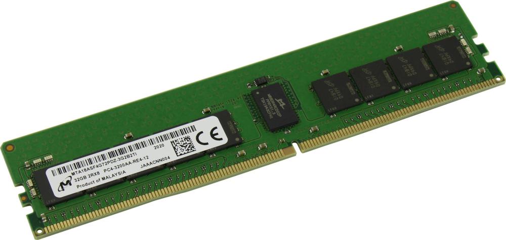 

Оперативная память Micron 32GB DDR4-3200 ECC Registered [MTA18ASF4G72PDZ-3G2], 32GB DDR4-3200 ECC Registered