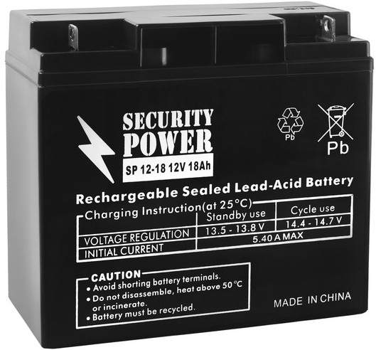 

Аккумулятор для ИБП Security Power SP 12-18 12V/18Ah