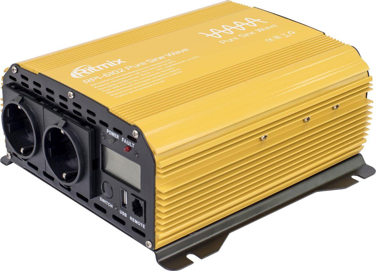 

Автомобильный инвертор Ritmix RPI-6102, RPI-6102 Pure sine