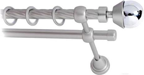 

Карниз Lm Decor Мельба 041 2р витой 1.8м сатин, Мельба 041 2р витой 16мм 1.8м