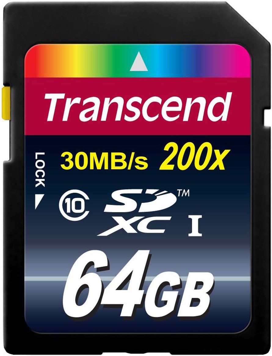 

Карта памяти Transcend SDXC Class 10 64 Гб (TS64GSDXC10), Карта памяти Transcend SDXC Class 10 64 Гб TS64GSDXC10