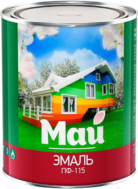 

Краска Ярославские краски Май ПФ-115 800г черный