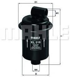 

Фильтр топливный Knecht/Mahle KL516, KL516