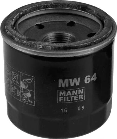 

Фильтр масляной Mann-Filter MW64, MW64