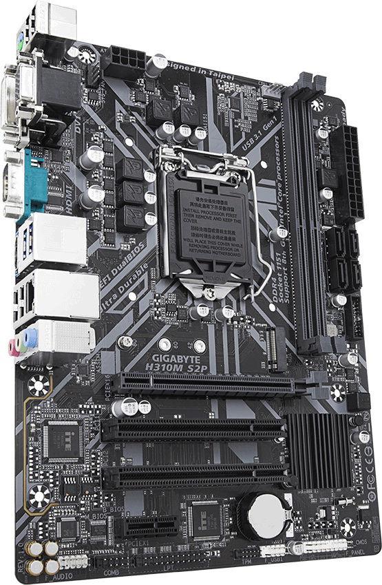 

Материнская плата Gigabyte H310M S2P H310 2xDDR4, H310M S2P