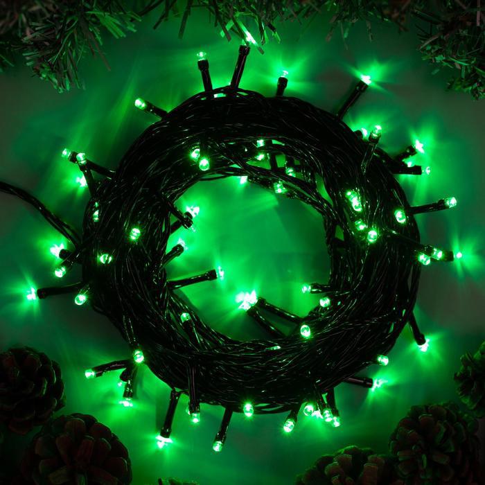 

Новогодняя гирлянда Luazon Нить 100 LED 10м зеленый [3556793], Нить 100 LED 10м