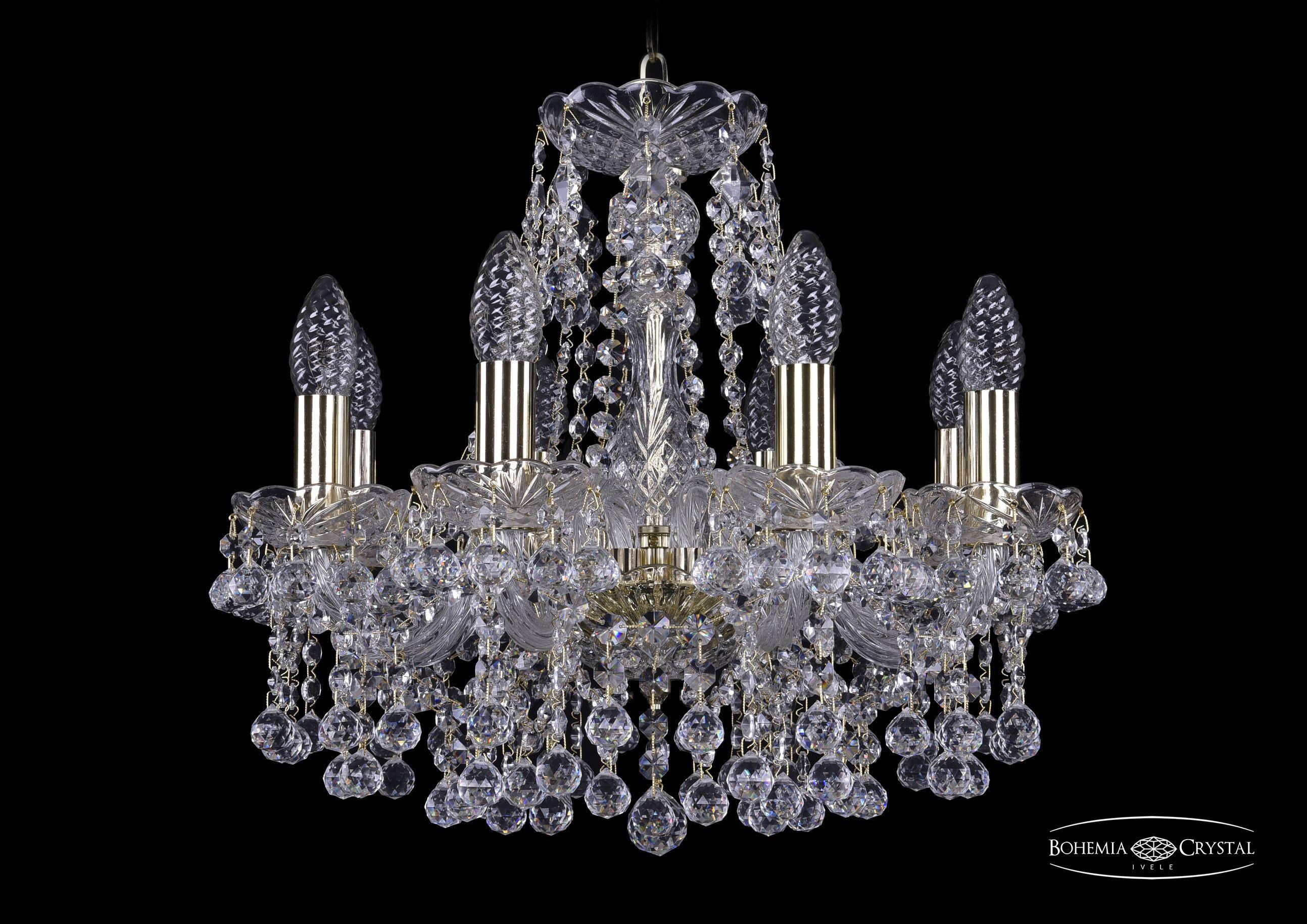 

Подвесная люстра Bohemia Ivele Crystal 1409/8/141/G