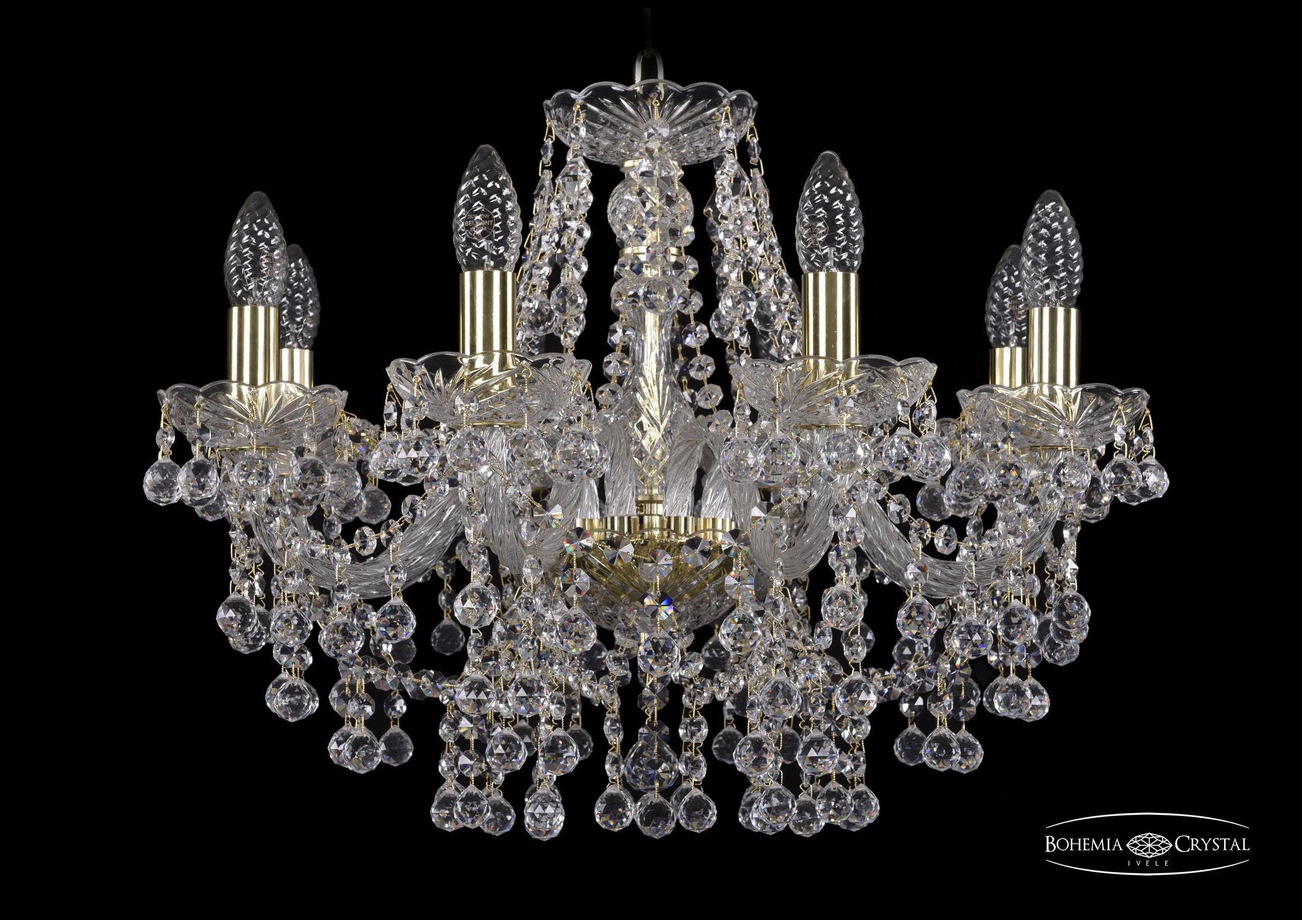 

Подвесная люстра Bohemia Ivele Crystal 1409/8/195/G