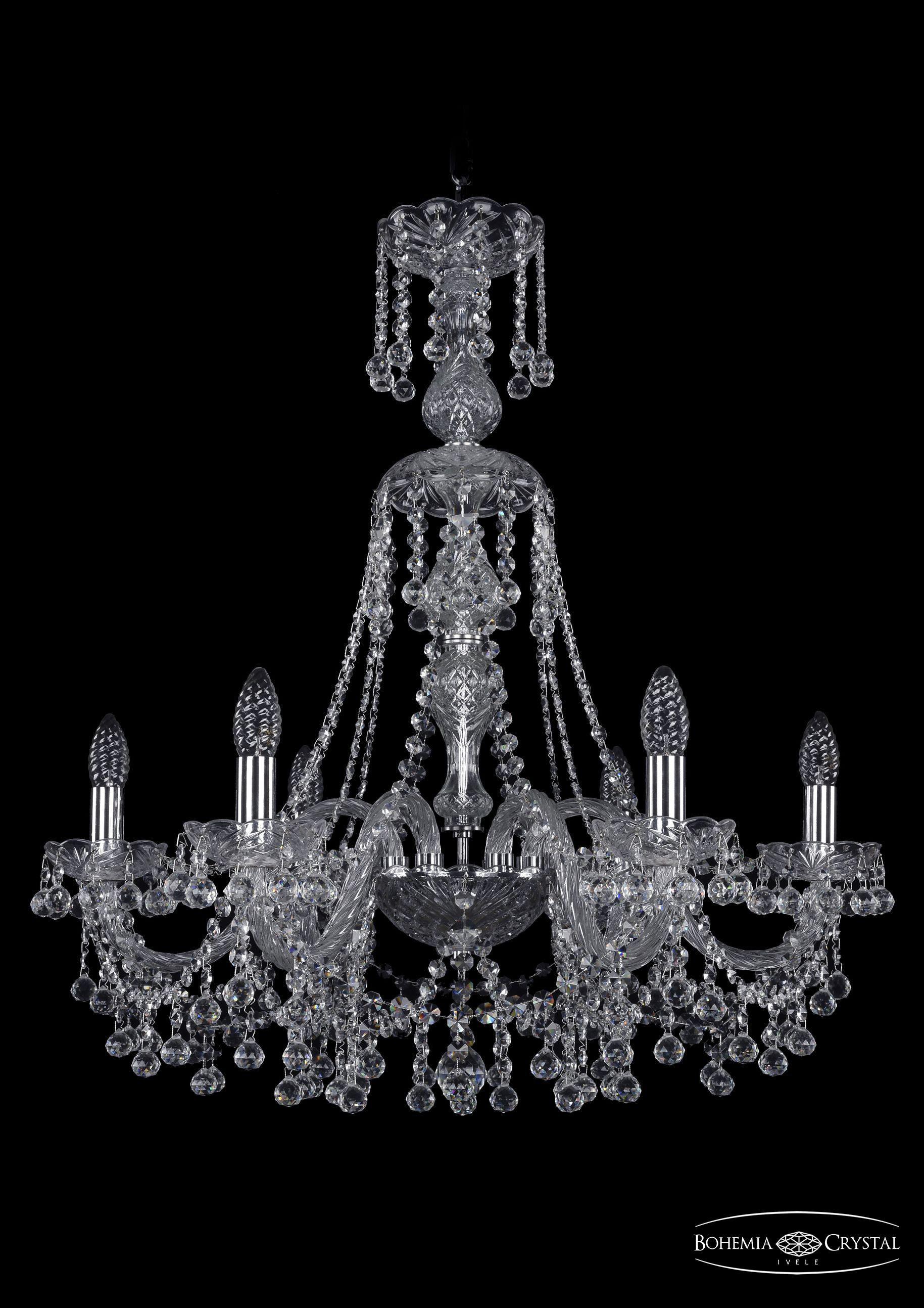 

Подвесная люстра Bohemia Ivele Crystal 1409/6/240/XL-75/Ni
