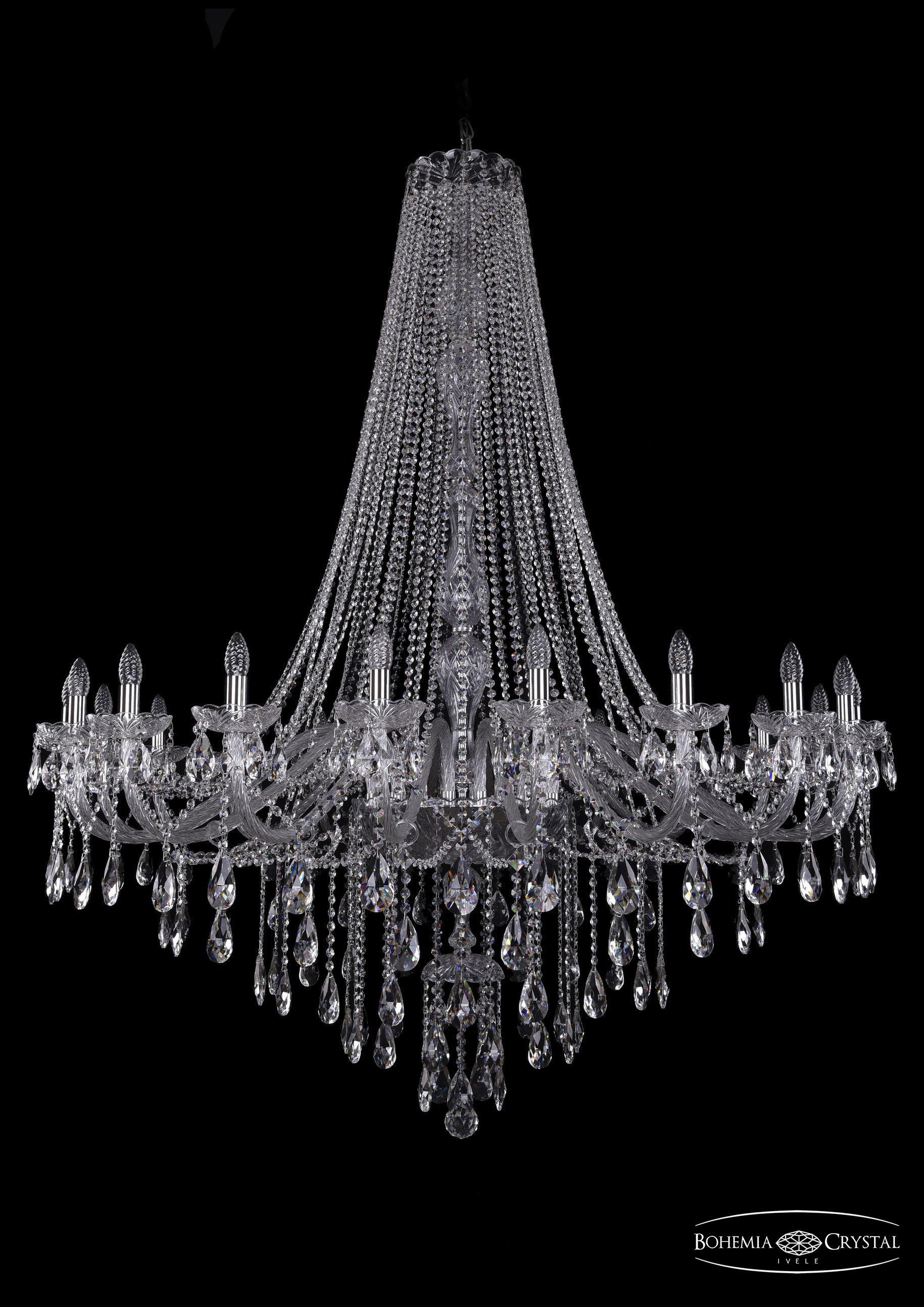 

Подвесная люстра Bohemia Ivele Crystal 1415/20/530/h-180/Ni