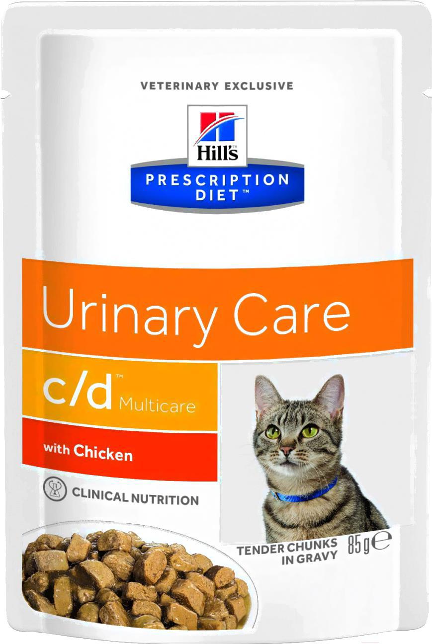 

Корм для кошек Hill's Prescription Diet c/d Multicare Feline with Chicken (85г), Prescription Diet c/d Multicare Feline with Chicken (85г)