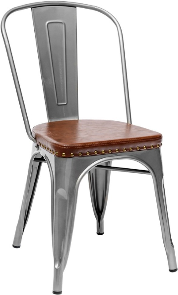 

Стул Stool Group Tolix Soft серебристый [LF818C GREY 7083+PU7002], Стул Stool Group Tolix Soft LF818C GREY 7083+PU7002 серебристый